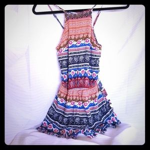 AEO Women's Romper Multicolored Boho Style XXS